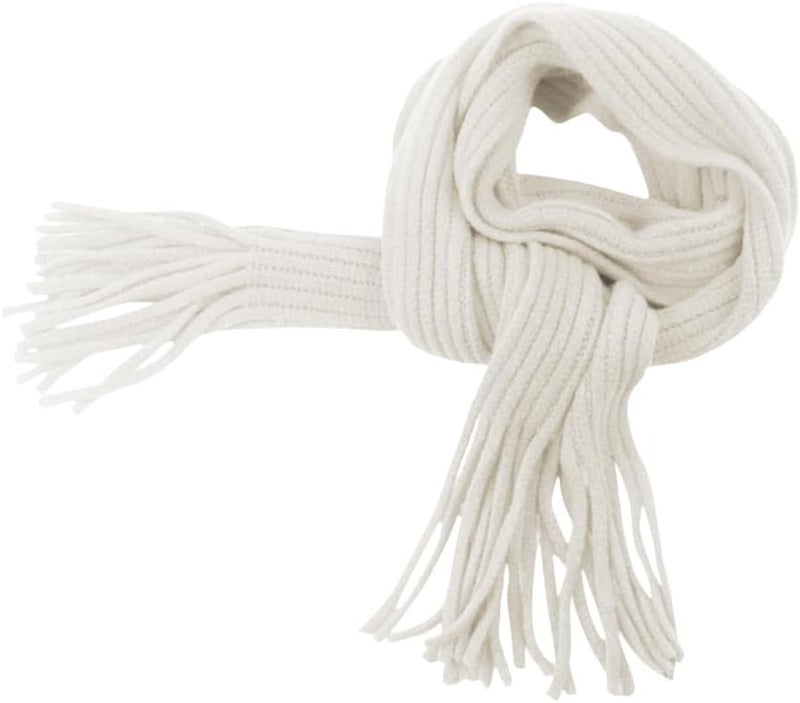 RARITYUS Kids Knitted Tassel Scarf Fashion Solid Color Toddler Soft Warm Scarves Neck Warmer Winter for Girls Womens - Image 2